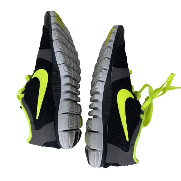 Nike Free 3.0 V2 Running Sneakers 354574-003 Lace Up‎ Low Top Black Green 6.5 - Picture 6 of 8